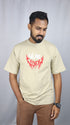 Men's Style Beige Oversized T-Shirt