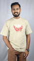 Men's Style Beige Oversized T-Shirt