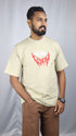 Men's Style Beige Oversized T-Shirt