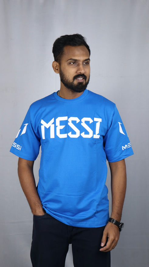 Men's Style Blue Oversized T-Shirt