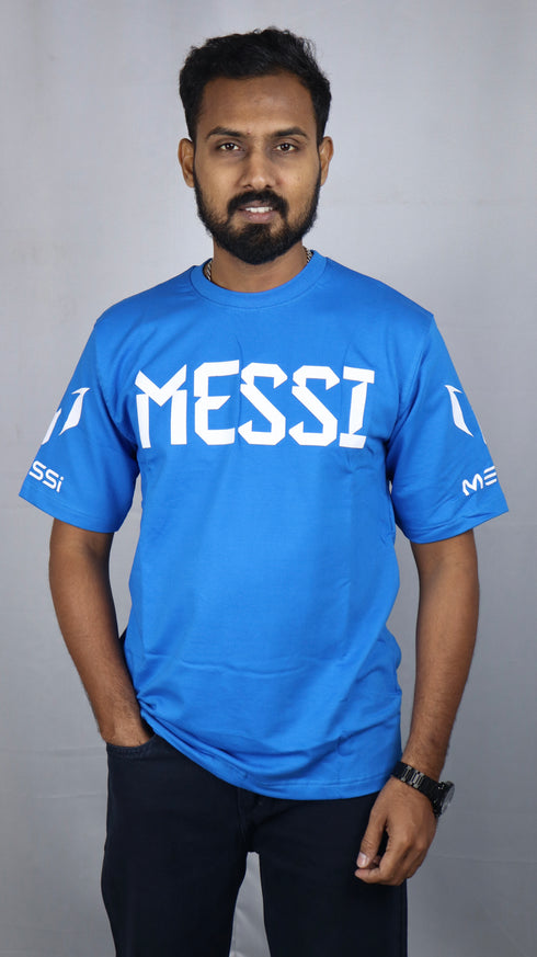 Men's Style Blue Oversized T-Shirt