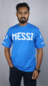 Men's Style Blue Oversized T-Shirt
