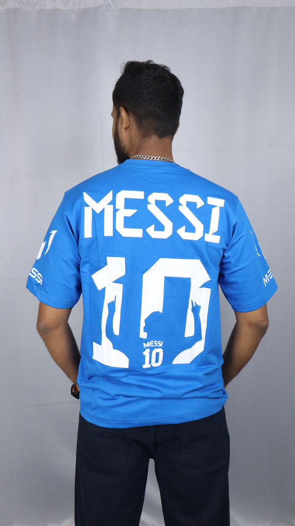 Men's Style Blue Oversized T-Shirt