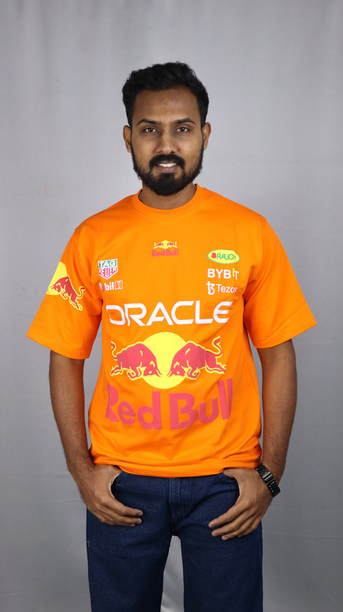 Men's Style Orange Oversized T-Shirt