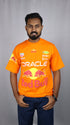 Men's Style Orange Oversized T-Shirt