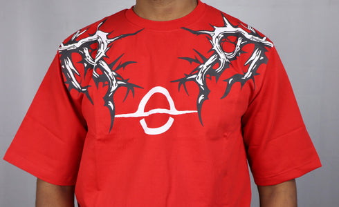 Men's Style Red Oversized T-Shirt