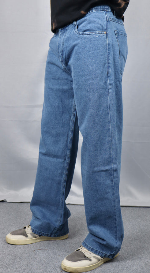 Denim Blue Baggy Jeans