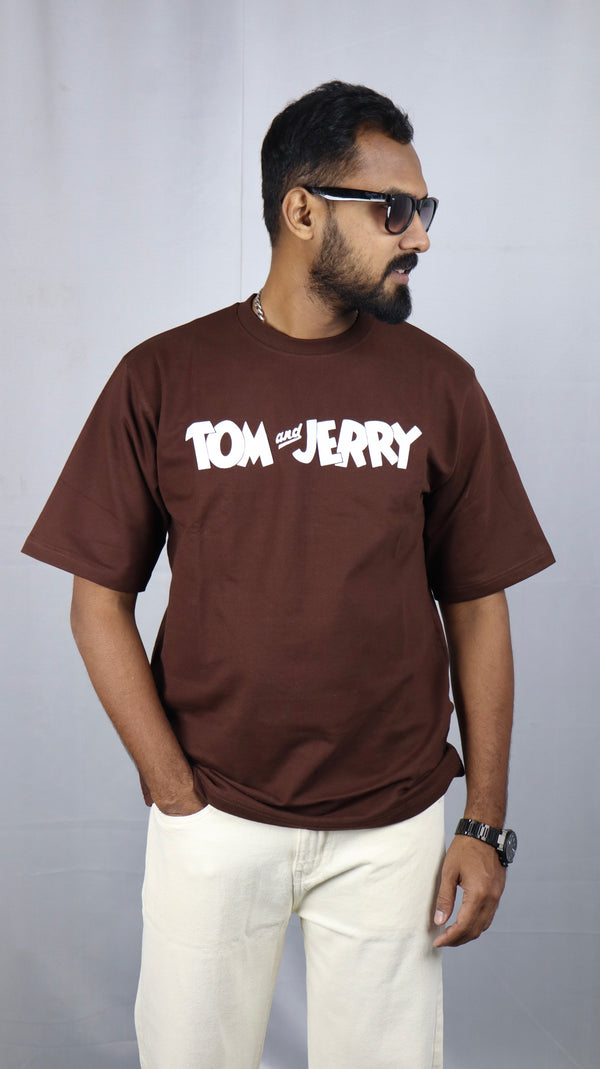 Men's Style Brown Oversized T-Shirt