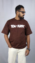 Men's Style Brown Oversized T-Shirt