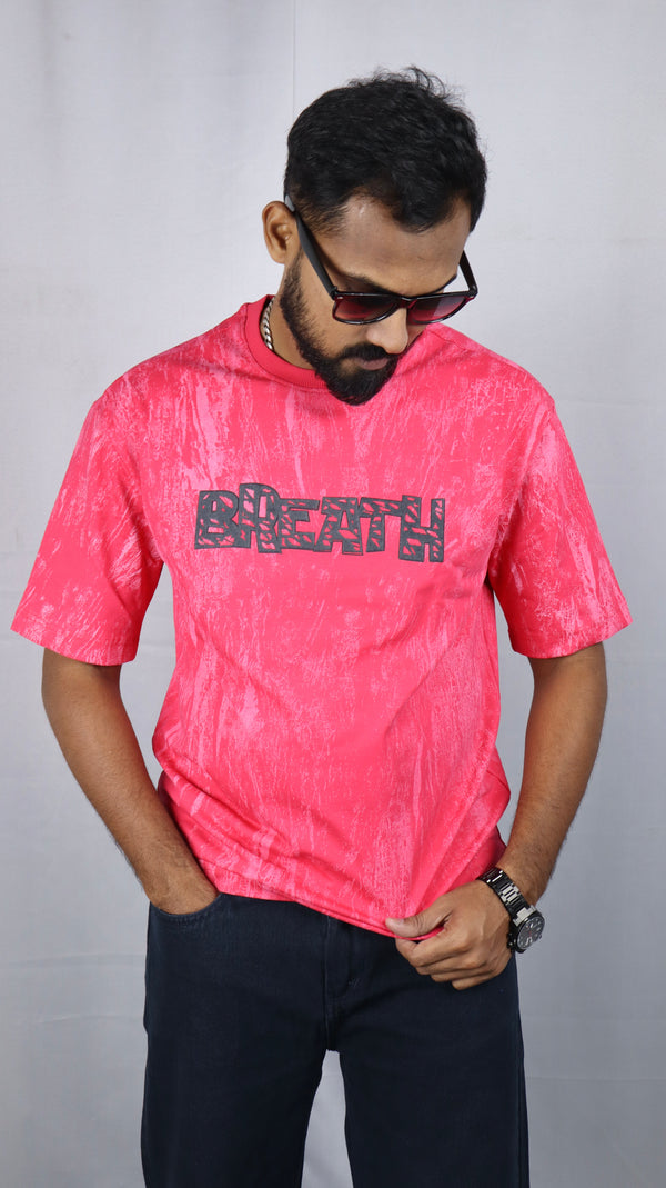 Men’s Premium Pink Oversized T-Shirt