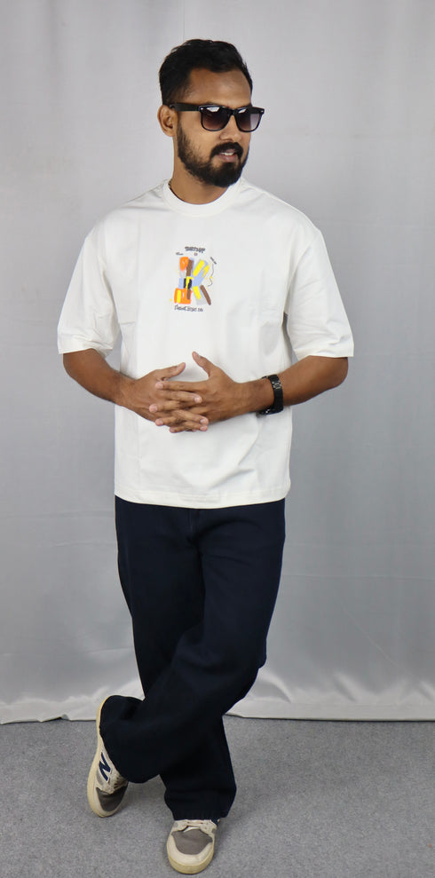 Men’s Premium White Oversized T-Shirt