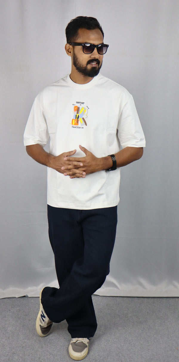 Men’s Premium White Oversized T-Shirt