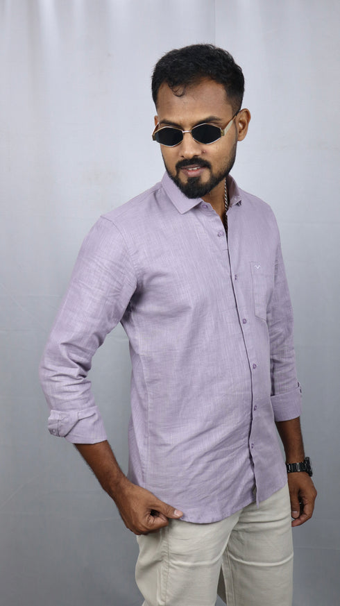 Lavender Linen Shirt