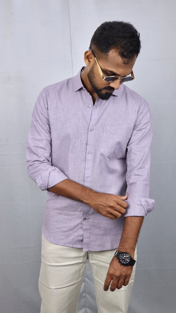 Lavender Linen Shirt