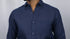 Navy Blue Linen Shirt