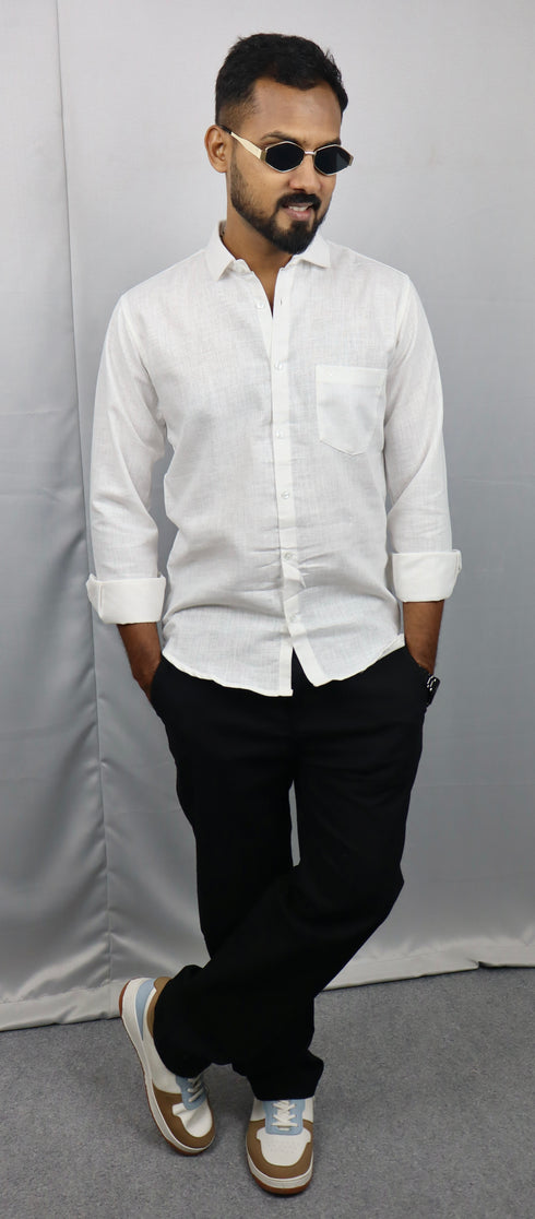 White Linen Shirt
