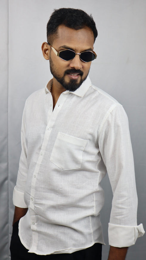 White Linen Shirt