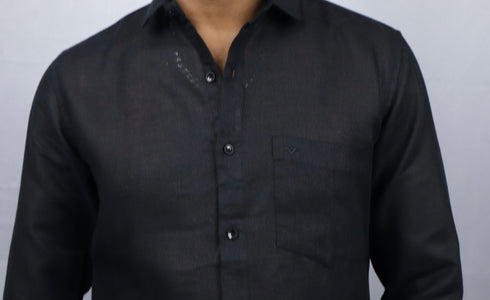 Black Linen Shirt