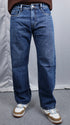 Denim Blue Stone Wash Baggy Jeans