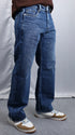 Denim Blue Stone Wash Baggy Jeans