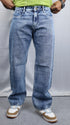 Light Blue Stone Wash Baggy Jeans