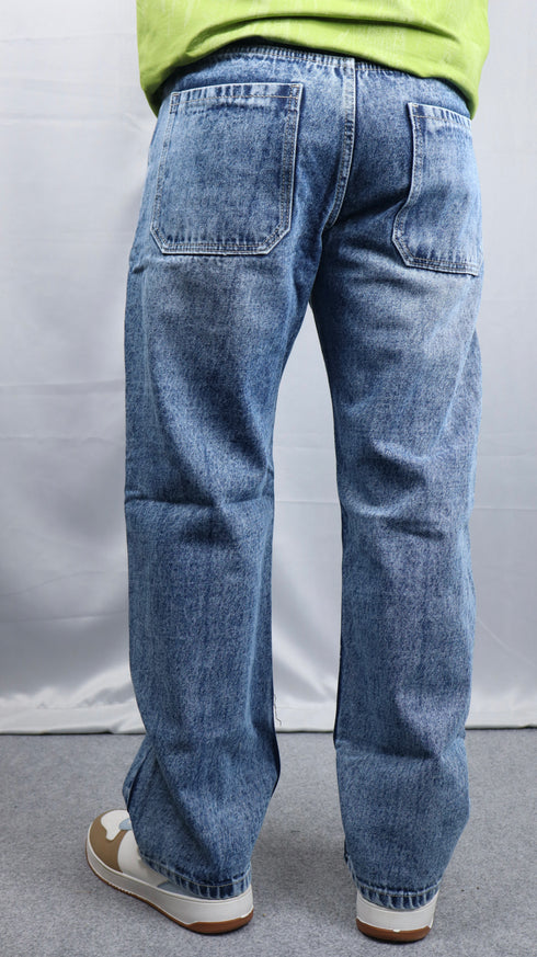 Light Blue Stone Wash Baggy Jeans