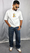 Denim Blue Washed Baggy Fit Jeans