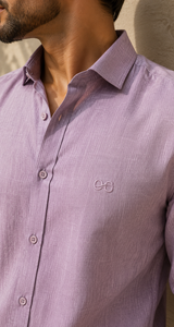 Lavender Cotton Linen Shirt