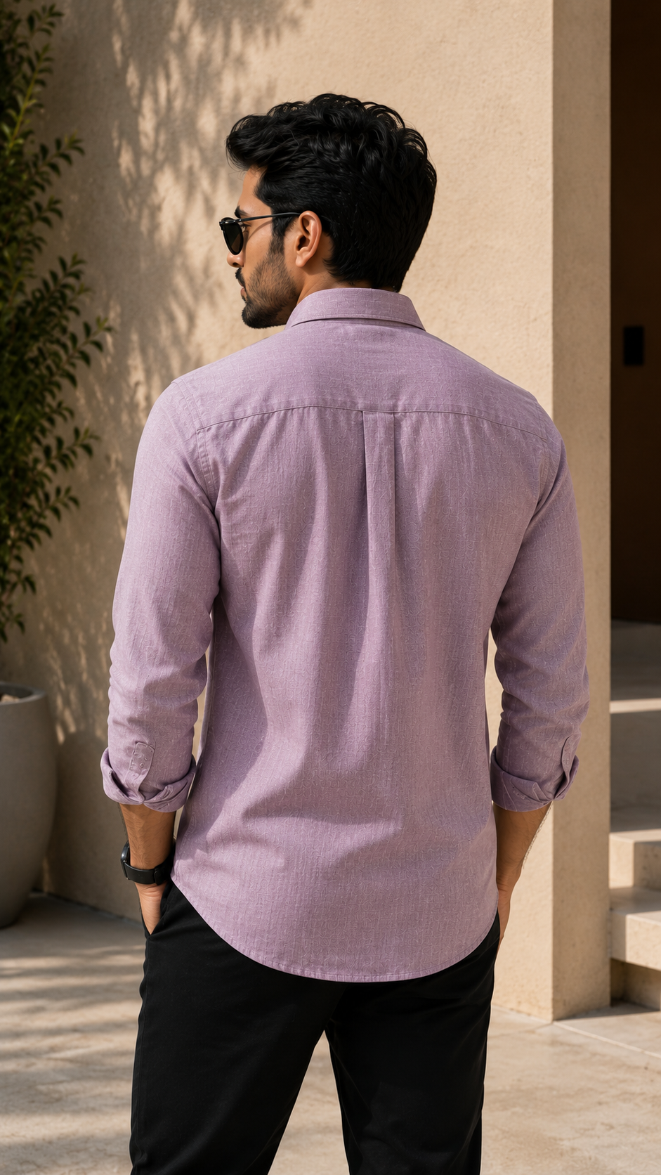 Lavender Cotton Linen Shirt