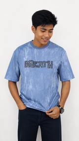 Men’s Premium Dusty Blue Oversized T-Shirt