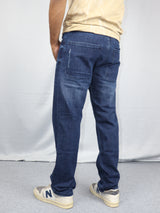 Men’s Washed Blue Straight Fit Jeans