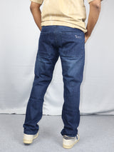 Men’s Washed Blue Straight Fit Jeans