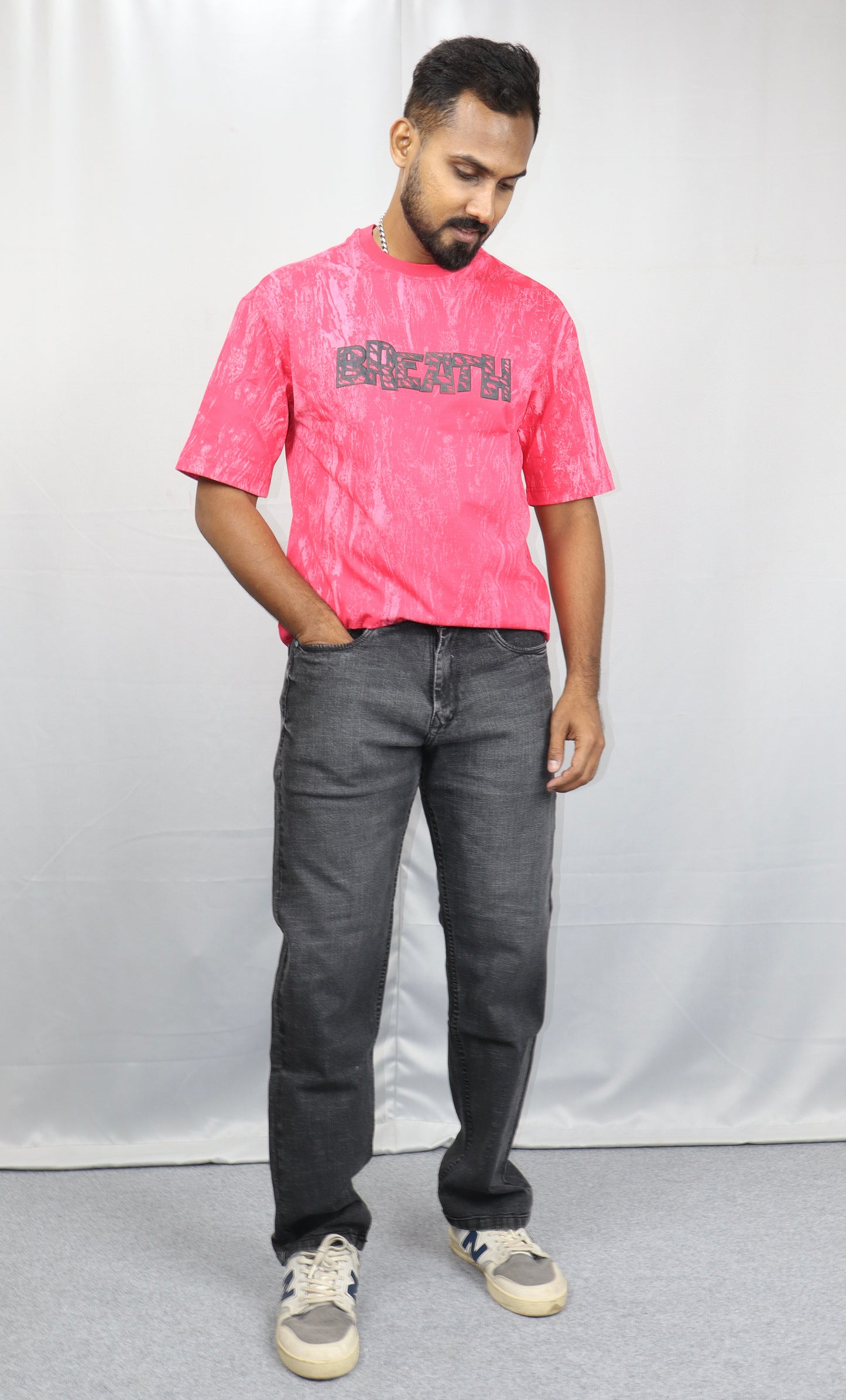 Charcoal Black Straight Fit Denim Jeans