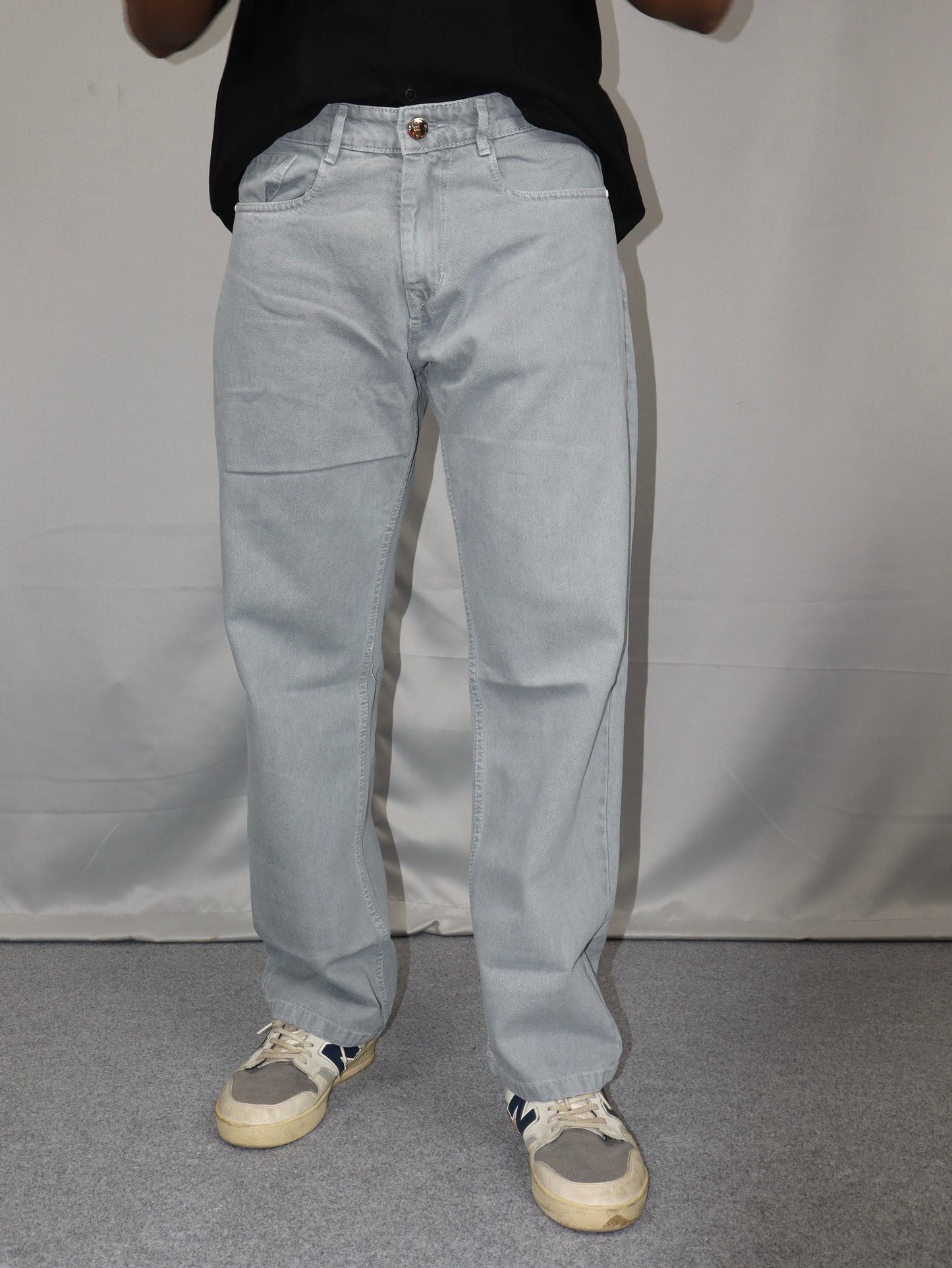 Premium Grey Baggy Fit Jeans