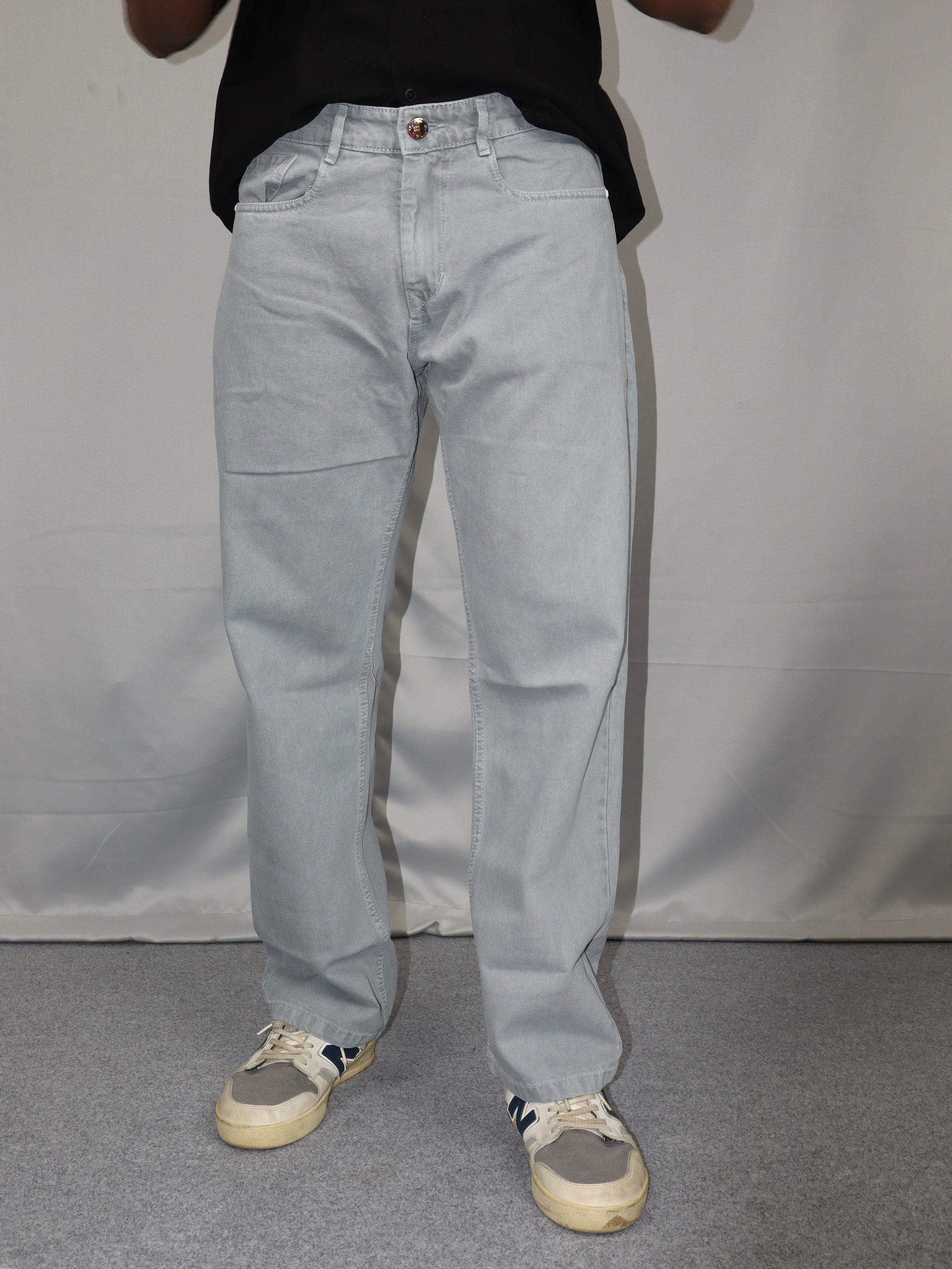 Premium Grey Baggy Fit Jeans