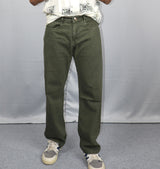 Olive Green Baggy Fit Jeans
