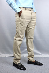 Classic Beige Formal Pants