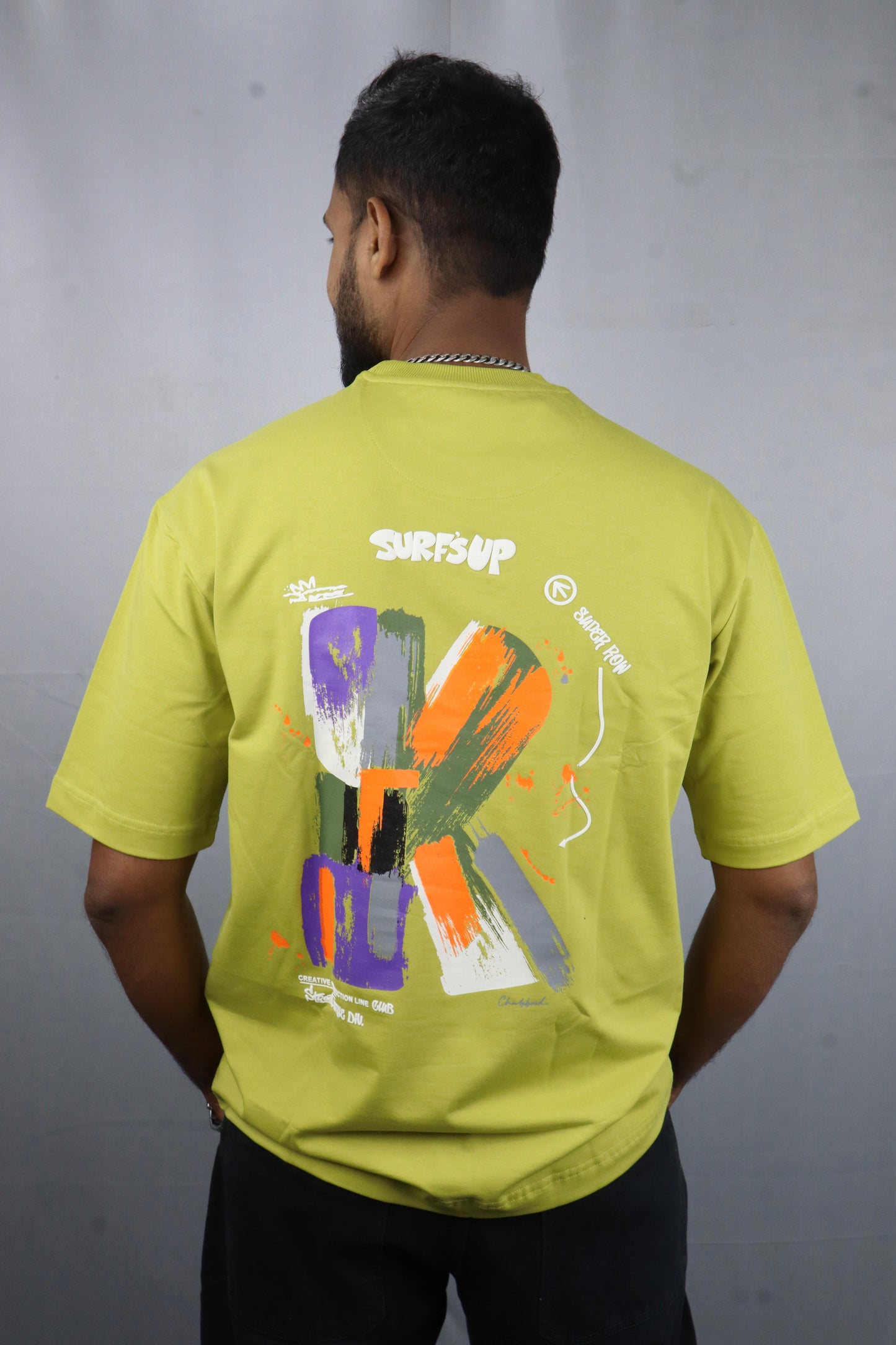 Men’s Premium Oversized Neon Green T-Shirt