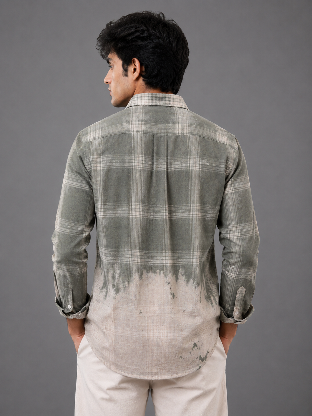 Olive Check Shirt