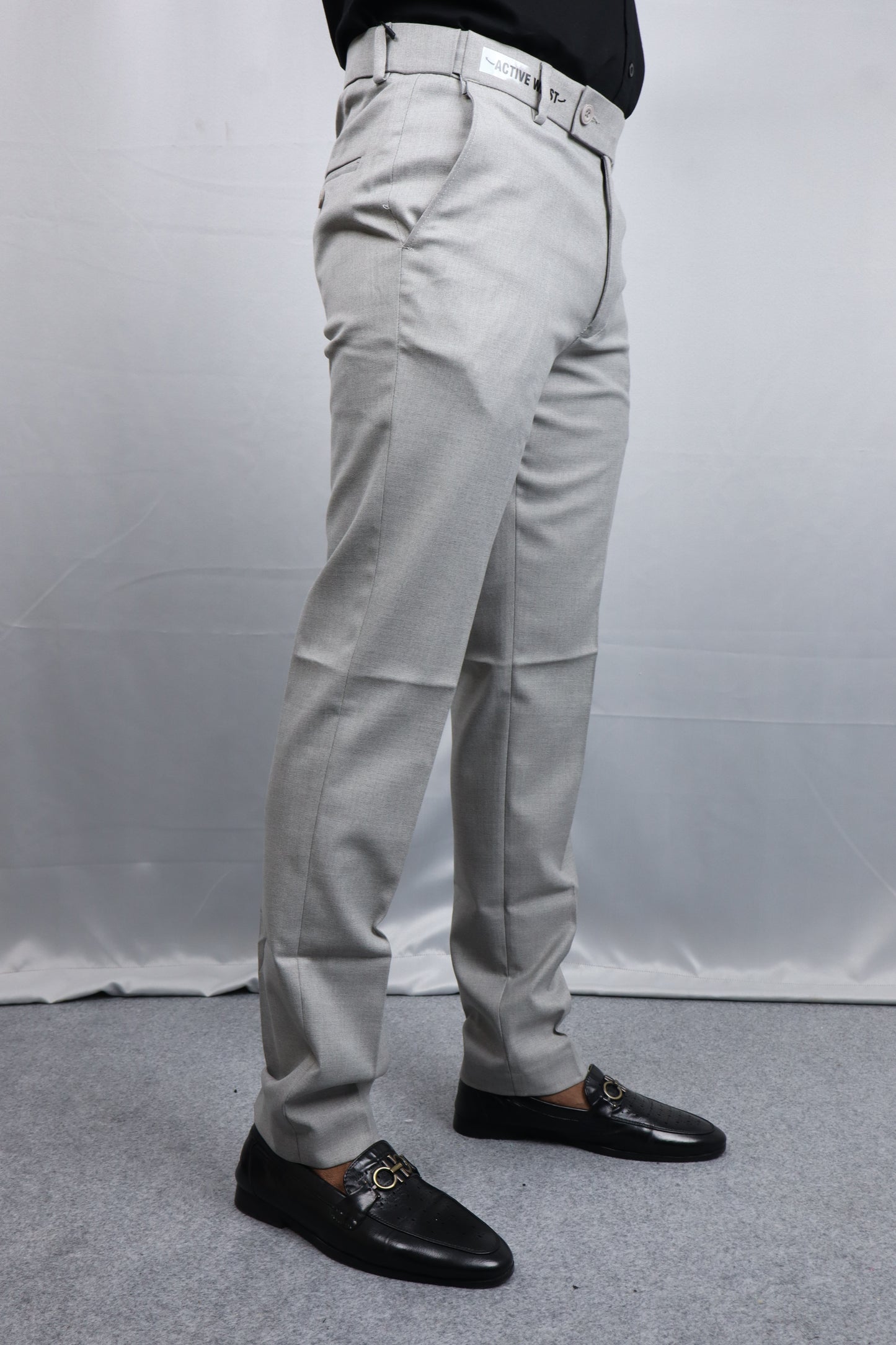 Classic Grey Formal Pants for Men