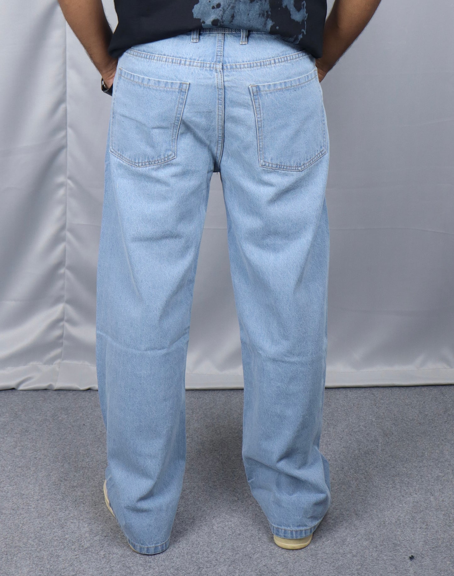 Sky Blue Baggy Jeans