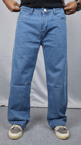Denim Blue Baggy Jeans
