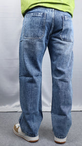 Light Blue Stone Wash Baggy Jeans