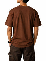 Brown Vintage Car Graphic T-Shirt