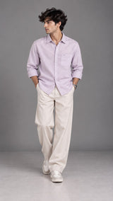 Dusty Lavender Linen Shirt