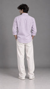 Dusty Lavender Linen Shirt