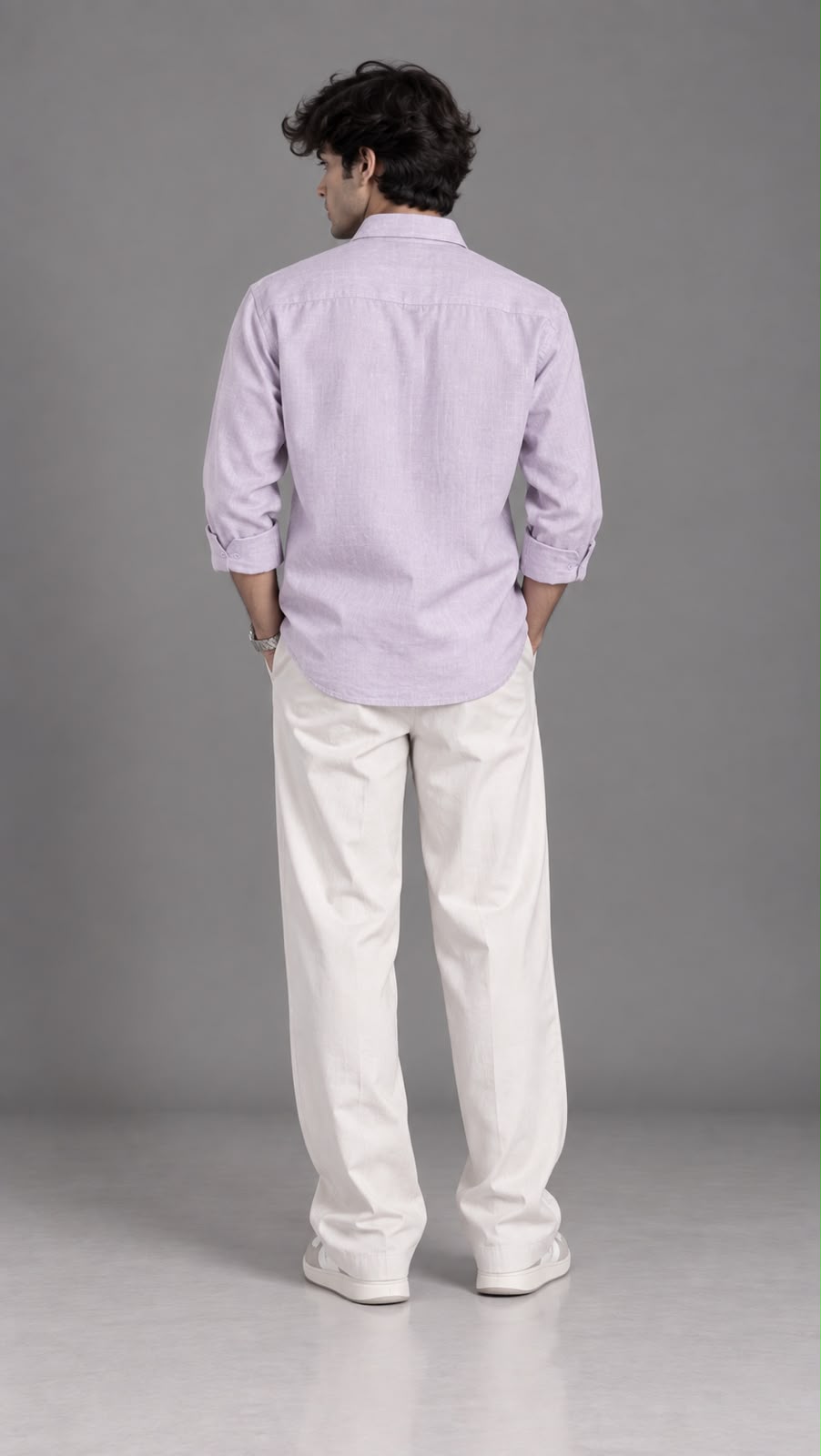 Dusty Lavender Linen Shirt