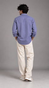 Denim Blue  Linen Shirt