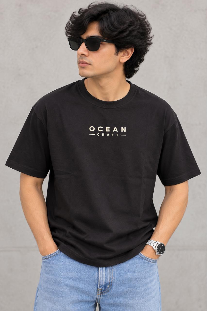 Black Oversized Premium Cotton  T-Shirt