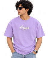 Men's Oversized Graphic T-Shirt – Lavender